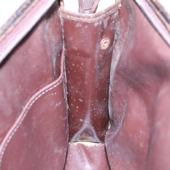 Burberrys Nova Check Clutch Bag Canvas Leather Beige Brown Auth 89716 - Picture 11 of 16